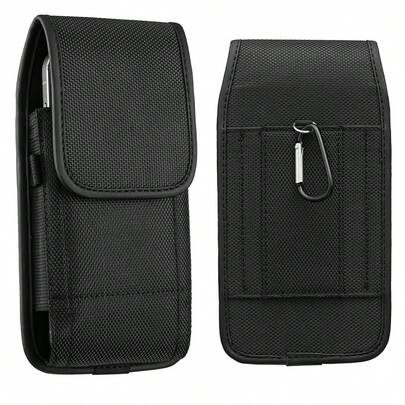 (Bolso de cintura BF07) Funda protectora PU versátil para teléfono, se adapta a la pinza para el cinturón de los hombres para los siguientes tamaños