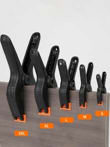 4/2/1 Paquete de Pinzas de Resorte, Pinzas de Plástico, Pinzas de Fondo, Pinzas Grandes de Servicio Pesado, Pinzas de Resorte para Manualidades, Soporte de Fondo, Carpintería, Estudios de Fotografía - Multicolor - Ver 2