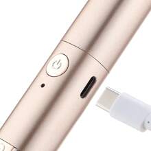 1pc 2-In-1 Electric Eyelash Curler & Eyebrow Trimmer, Automatic Multi-Function Eyebrow Razor & Eyelash Curler, 2 Temperature Settings, Fast Heating, Built-In Lighting, Anti-Scald Comb Design, Round Cap Blade, With USB Charging Cable (140mAh)