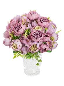 1/3PCS Artificial Peony Flowers Bouquets Hydrangea Ball Chrysanthemum Halloween Valentine's Day Gifts Birthday Party Decorations Wedding Flower Baskets Bride Holding Flowers Home Furnishings Dining Rooms Bedrooms Windowsills Vases For Decorations New Year Decorations Outdoor Gardens Start Of School Season