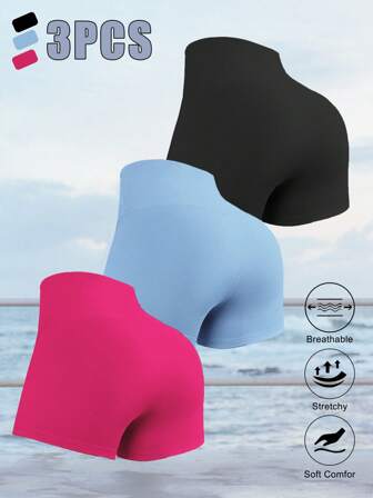 3 piezas de pantalones cortos para ciclismo al aire libre para mujer