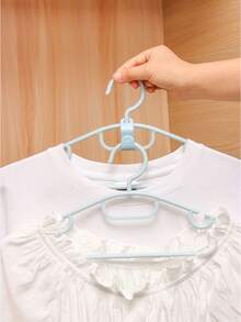 5/10/20/50/100pcs White Clothes Hanger Connector Hooks, Fashion Coat Hanger Linking Clips, Magic Hanger Hooks, Stackable Connectors - White - View 8