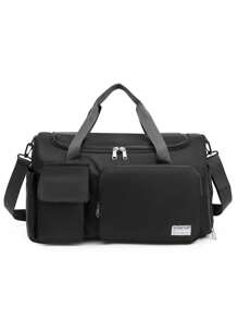 Sportowa torba na siłownię dla kobiet i mężczyzn, torba na ramię typu crossbody, z przegródką na buty i kieszeniami na rzeczy suche i mokre, trening fitness, joga, pilates, pływanie, plaża, bagaż, torba podróżna, torby damskie