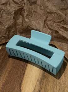 1/4/8/10 Stücke zufällige Farbe 10,5 cm große quadratische leichte Kunststoff Haarspangen, modisches vielseitiges Design, eleganter minimalistischer Stil, einfarbige Haaraccessoires geeignet für den täglichen Gebrauch, Outdoor Strand Reisen, Lässig, Partys, Pendeln, Urlaub, Frisuren, Gesichtswäsche, Baden, Make-up, Kleidung & Accessoires Kombination, Kopfbedeckungen, Accessoires, Haarspangen Haarklammern Klemmclips Haarklammern Haargreifer Haarclips