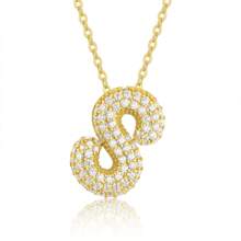 Single Letter Golden Elegant Pendant, Women Jewelry, Necklace, Bracelet DIY, Accessories For Women, Mother's Day, Teacher's Gift, Daily & Festival Wear