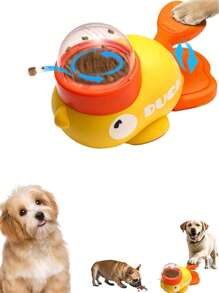 Interactive Cat Feeder, Pet Snack Dispenser Toy, Small Duck Feeder, Dog Feeder, Puppy Anti-Gulping Puzzle Toy, Slow Feeder Cat Toy, Suitable For Medium, Small Dogs And Kittens
