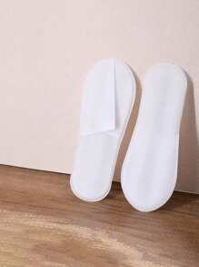 Disposable Use Hotel Slippers, Non-Slip Molded Texture, Suitable For Hotel, Hostel, Home Guest Use, Portable Back To School