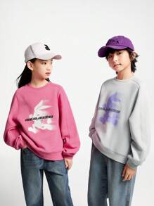 Annil Ropa infantil: sudaderas de cuello redondo y manga larga para niñas, niños y adultos para la primavera