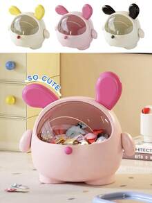 1pc Flip-Top Storage Box - Multipurpose Storage For Cosmetics, Candy, Keys, Jewelry | Desk Organizer For Office, Dorm, Bedroom | Gift For Girls, Birthday, Back To School, Christmas Decor