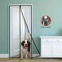 Magnetic Screen Door Mesh Curtain For Summer, Anti-Mosquito, Easy Installation, Magnetic Seal For All Seasons, Perfect For Bedroom And Home Decor - Multicolor - View 10