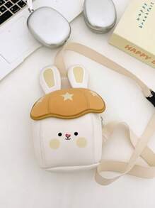 1 pieza Bolso de hombro ligero para niños, Bolsa impermeable pequeña, Bolso cruzado lindo, Bolsa de almacenamiento mini de dibujos animados, Regalo ideal de cumpleaños/vacaciones