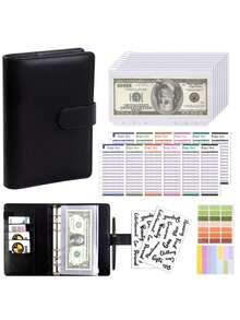 A6 Size Budget Binder With Cash Envelopes, For Budgeting, Money Management, Cash Envelope System - Multicolor - View 18