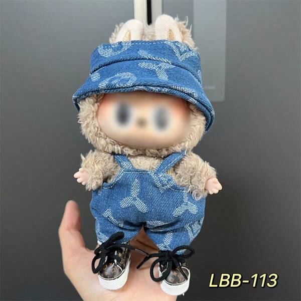 Lbubu Lapopo Doll Cloth 17cm Plush Doll Outfit Casual Dress Set (Clothes Only)