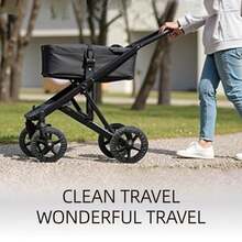 4 Pcs Stroller Wheel Covers, Wheelchair Tire Protector For Child, Baby Stroller Jogger Wheels Covers, Black, Travel Accessory - Black - View 5