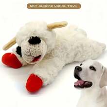 1 Pet Play Time, Cute Sheep Shaped Plush Dog Toy - Soft, Cute, Durable Chewing Toy For Medium Sized Dogs - Battery Free Interactive Play Companion, Puppy Toy - I Love This Wave Of "Cropping Head Kill"