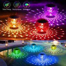 1 Peça Luz Flutuante para Piscina com Energia Solar, Lâmpada Bola Mágica LED À Prova d'Água de Cores Mutáveis, Mudança Automática de Cores para Piscina, Lago, Fonte, Adequada para Banheiro, Piscina, Lago, Fonte, Jardim, Decoração de Gramado, Pendurado em Árvores, Etc.
