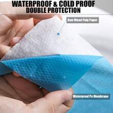 10 Pack Disposable Toilet Seat Covers XL 16x24 Inch - Portable Travel Toilet Liners For Public Use, Hotel, Hospital, Camping | Blue (50 Sheets)
