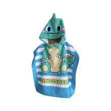 1件带帽沙滩巾/浴巾/披肩/可爱斗篷/泳池毛巾，柔软超细纤维材质，加厚吸水浴袍 - 彩色 - 查看 8