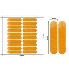 20pcs Night Warning Sticker 19mm PVC Reflective Stripe Dustproof Waterproof Scooter Eflective Decals - Multicolor - View 1