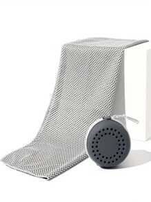 1 pieza Toalla de enfriamiento de secado rápido, toalla suave y transpirable para absorción de frío para deportes, gimnasio, yoga con caja de almacenamiento, apta para golf