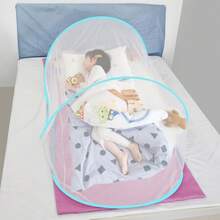 Portable Mosquito Net, Convenient And Durable, Valentine's Day Gift, Easter Gift, Suitable For Four Seasons Spring/Summer/Autumn/Winter Beds, Cribs, Baby Beds, Playpens And Playpens, 0-3 Years Old Children's Travel And Sleeping Mosquito Net Cover