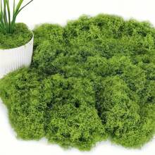 200 G Artificial Moss For Crafts, Artificial Moss For Decorating, Moss Decoration, Art Moss, Fake Moss Aesthetic Decoration Easter For Wall, Nativity Scene, Aquarium, Model Making (100 G Dark Green +