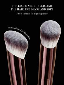 1 Stück Make-up Pinsel Set mit Puderpinsel, Concealer Pinsel, Kosmetikpinsel mit langem Griff und schräger Form für Foundation