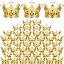 24 件金色皇冠糖果盒，可填充，圆形顶部派对礼物装饰糖果架，非常适合婚礼、生日、派对用品 - 彩色 - 查看 13