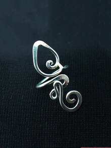 1 Pieza Anillo para tobillo de estilo bohemio con diseño de alambre, anillo ajustable vintage de cola abierta, accesorio de joyería para mujer