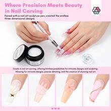SAVILAND Solid Gel Builder: 6 Colors 3D Nail Gel No-Sticky Hand Nail Extension Sculpting Gels For Nails Art For Carving DIY At Home For Beginners - 1 Set - 查看 4