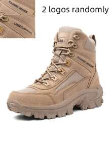 Men's Outdoor Hiking Shoes, Professional Training Shoes, Breathable Fabric Athletic Sneakers, Anti-Slip Outdoor Shoes, Boots, High-Top Boots, Outdoor Hiking Boots