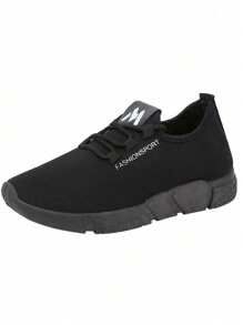 Women Casual Sneakers Black Round Toe Breathable Mesh Lace Up Sports Shoes Lightweight Comfortable Non Slip Tennis Shoes for Outdoor Work Fitness Yoga and Daily Wear
