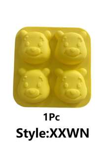 1/2 piezas Molde de silicona con diseño de Stitch, Mickey, Minnie o Winnie the Pooh - Manualidades DIY como regalo de cumpleaños (Algunas partes pueden ser aleatorias)