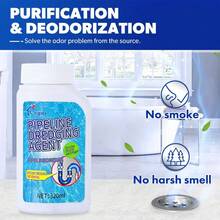 Liapu Strong Drain Cleaner For Kitchen And Bathroom Pipes, Suitable For All Types Of Drain Cleaners - Dissolves 200 Clogs And Eliminates Bacteria  Household - 3 PC - View 7