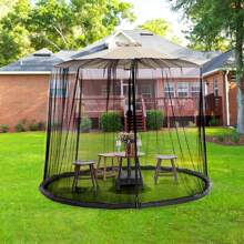 Moustiquaire moustiquaire camping extérieur moustiquaire compte patio parasol filet pour parasol, couverture pour protection contre le soleil et les moustiques dans le jardin