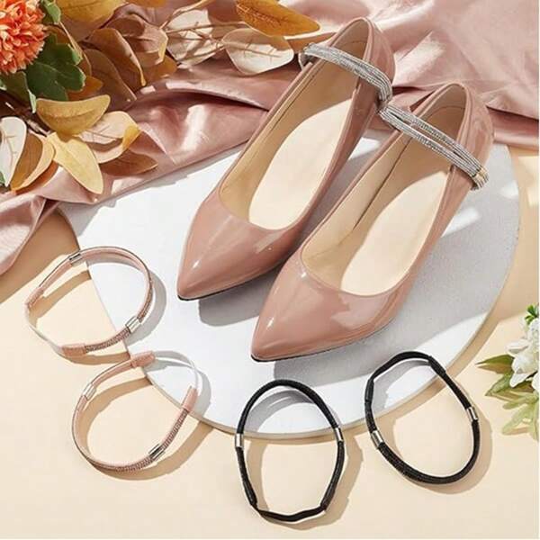 Versatile Shoelaces For High Heels & Sandals, Non-Slip Adjustable Elastic Band, No Installation Required, Luxury