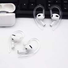 1 Pair Rotating Silicone Anti-Lost Ear Hooks, Compatible With Apple Pro Bluetooth Earphones