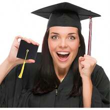 2 件毕业礼盒带流苏毕业帽盒女士男士礼品包装装饰盒礼物大学毕业生高中派对礼品用品