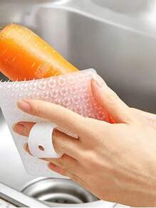1/5pcs Random Colors Finger Set Fruit And Vegetable Cleaning Brush, Kitchen And Household Multifunctional, Bendable Fruit And Vegetable Brush, Sink Cutting Board Gap Brush