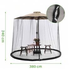 Moustiquaire moustiquaire camping extérieur moustiquaire compte patio parasol filet pour parasol, couverture pour protection contre le soleil et les moustiques dans le jardin