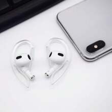 1 Pair Rotating Silicone Anti-Lost Ear Hooks, Compatible With Apple Pro Bluetooth Earphones