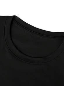 Boys Casual Printed Round Neck Short Sleeve T-Shirt Summer Student Young Kids Clothes - Cool English Letter T-Shirts Bring Joy And Happiness To Every Child!