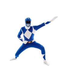 Morph Costumes Unleash Your Inner Hero With The Ultimate Power Rangers Adult Morphsuit Costume - Perfect For Fancy Dress And Halloween Fun - Blue - View 2