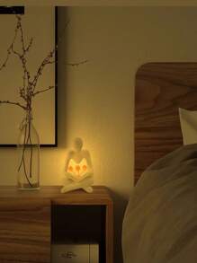 1 Stück Harzstatue Tulpe Nachtlicht Dekoration, moderne minimalistische Wohnzimmer Heim Dekoration abstrakte kreative personalisierte Ornament Geschenk zum Geburtstag