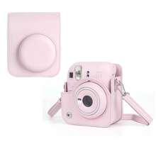 Soft PU Leather Protective Case For Mini 12 Camera With Shoulder Strap Travel Bag For Fujifilm Film Camera