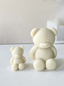 3D "Sitting Bear" Silicone Mold, Multi-Purpose DIY Plaster Crafts, Creative Home Decor, Kids Craft Tool (, Heat-Resistant, Easy Removal)
