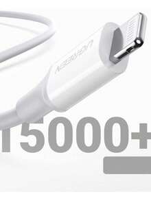 Cable USB-C a Lightning Mfi, 1 metro, color blanco - Multicolor - Ver 2