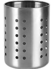 Stainless Steel Cutlery Organizer Holder, Kitchen Utensil Drainer, Chopsticks & Cutlery Storage Rack - Silver - View 1