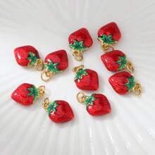 1 Pc Fashion Jewelry Compact Pendant Cherry Strawberry Mango Watermelon Stainless Steel Fruit DIY Women's Vacation Beach Accessories And Accessories