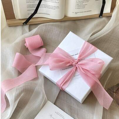 Ruy băng satin lấp lánh kim loại, dây ruy băng buộc bó hoa cao cấp dùng để gói quà tặng sinh nhật, ngày lễ tình nhân, ngày của mẹ, quà tặng ngày lễ, đám cưới